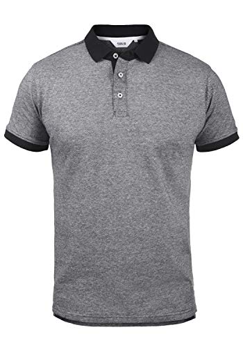 Solid Panos Herren Poloshirt Polohemd T-Shirt, Größe:M, Farbe:Black Melange (9000M) von Solid