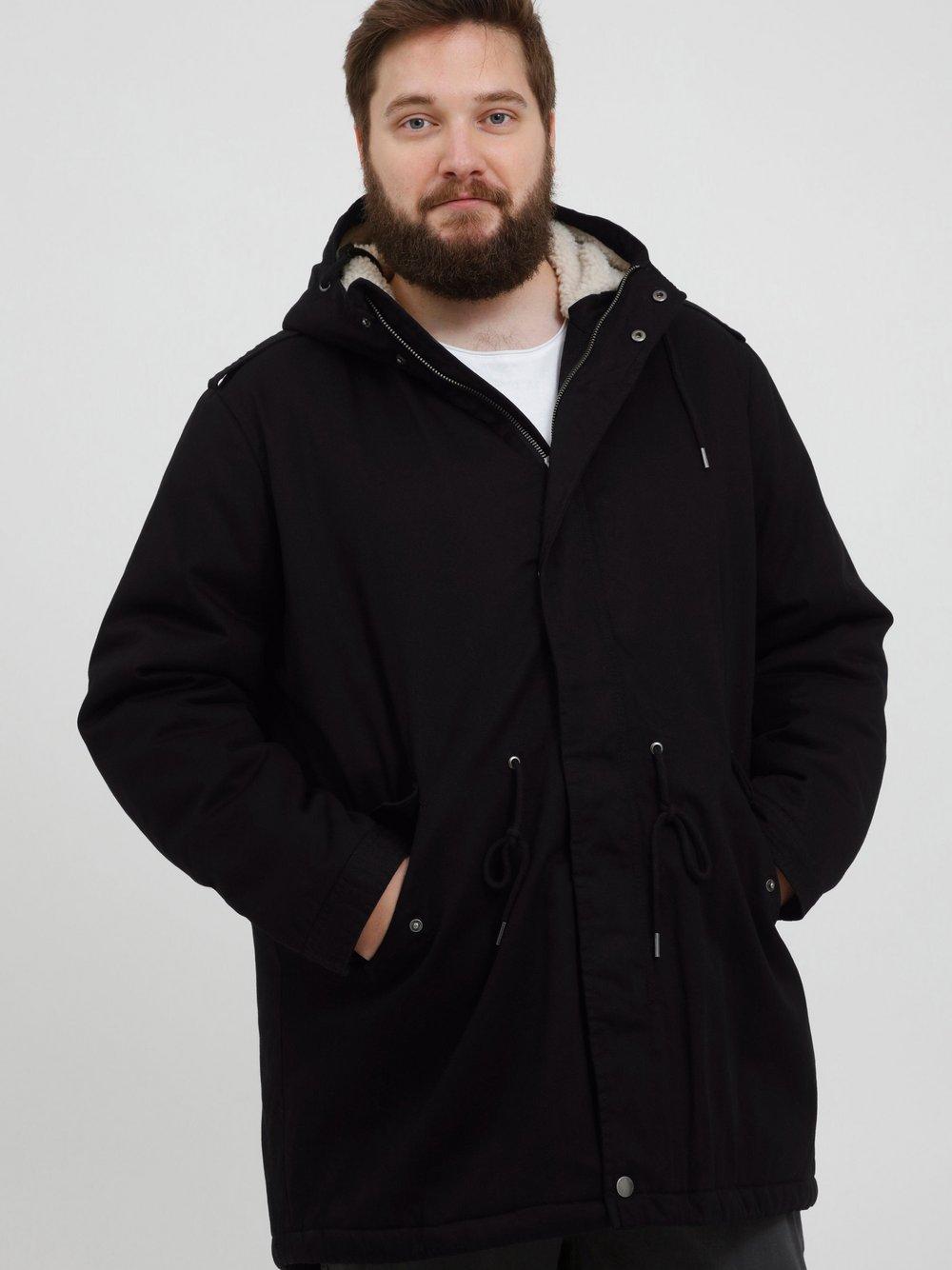 Solid Parka Herren Baumwolle, schwarz von !Solid