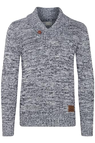 !Solid SDPhil Herren Pullover Strickpullover Grobstrick Pullover mit Schalkragen 100% Baumwolle Regular fit, Größe:S, Farbe:Insignia Blue (1991) von !Solid