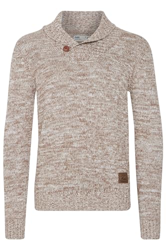 Solid Phil Herren Winter Pullover Strickpullover Grobstrick Pullover mit Schalkragen In Melange-Optik, Größe:XL, Farbe:Dune (5409) von Solid