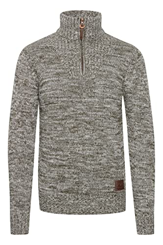 !Solid SDPhilostrate Herren Strickpullover Troyer Grobstrick Pullover mit Troyerkragen 100% Baumwolle Regular fit, Größe:S, Farbe:Ivy Green (3797) von !Solid