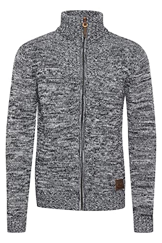 !Solid Pomeroy Herren Strickjacke Cardigan Grobstrick Winter Pullover mit Stehkragen, Größe:L, Farbe:Insignia Blue (1991) von !Solid