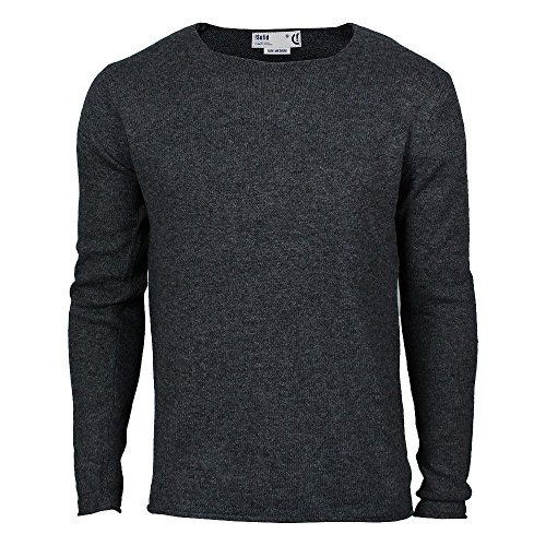 !Solid Pullover Men Knit REKKER Dark Grey, Größe:S von !Solid