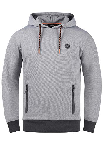 Solid Raffa Herren Kapuzenpullover Hoodie Pullover mit Kapuze, Größe:M, Farbe:Grey Melange (1840051) von Solid