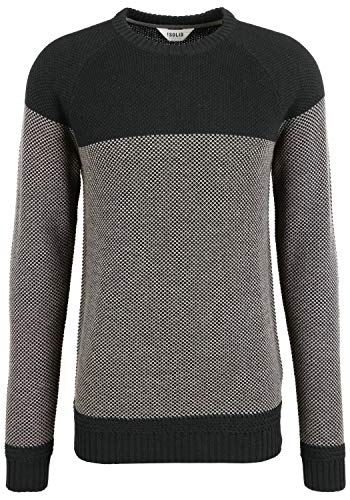 !Solid Rapel Herren Strickpullover Grobstrick Pullover mit Rundhalsausschnitt, Größe:XL, Farbe:Black (194007) von !Solid