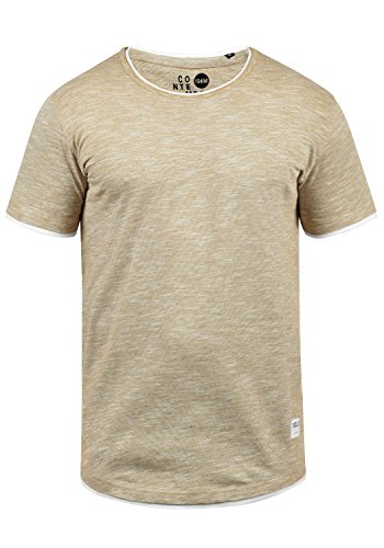 !Solid Rigos Herren T-Shirt Kurzarm Shirt Mit Rundhalsausschnitt Im Double-Layer-Look Aus 100% Baumwolle, Größe:S, Farbe:Sand (4073) von !Solid