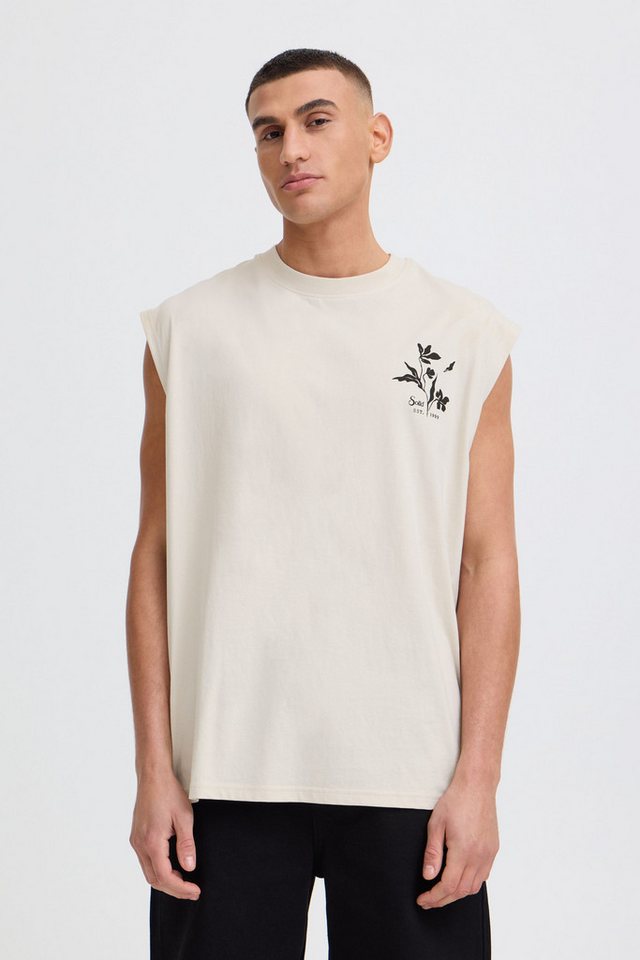 !Solid Rundhalsshirt SDAmon Oversize Tanktop mit Backprint von !Solid