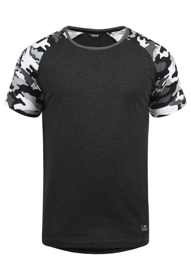 !Solid Rundhalsshirt SDCahil Kurzarmshirt mit Tarnmuster-Print von !Solid