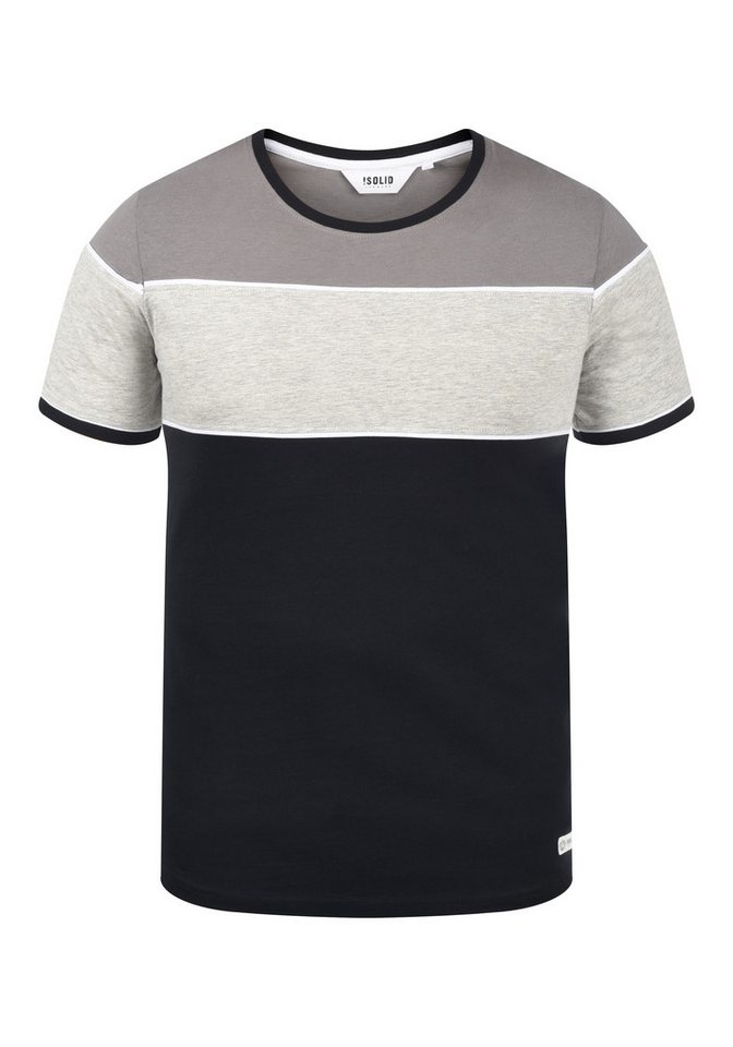!Solid Rundhalsshirt SDCody T-Shirt in Colorblocking-Optik von !Solid