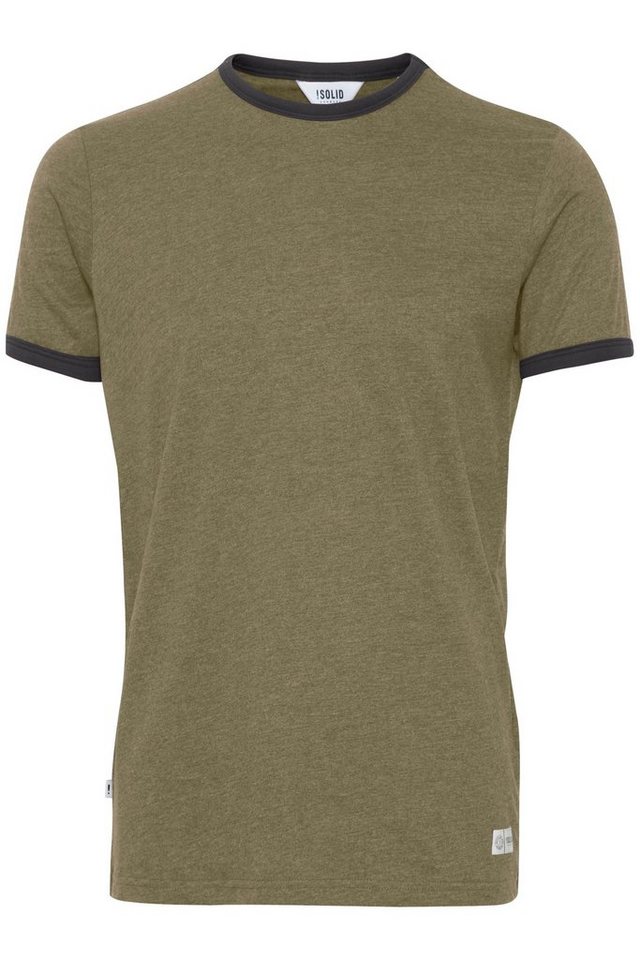 !Solid Rundhalsshirt SDManoldo T-Shirt mit farblich abgesetztem Kragen und Ärmelsaum von !Solid