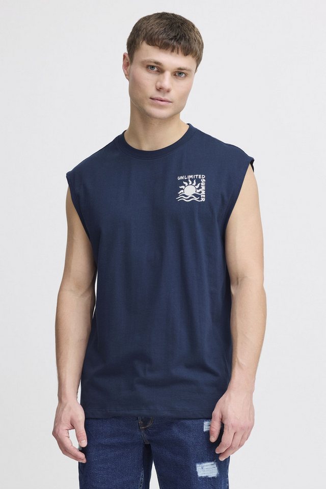 !Solid Rundhalsshirt SDOLAV lässiges Tanktop mit Backprint von !Solid