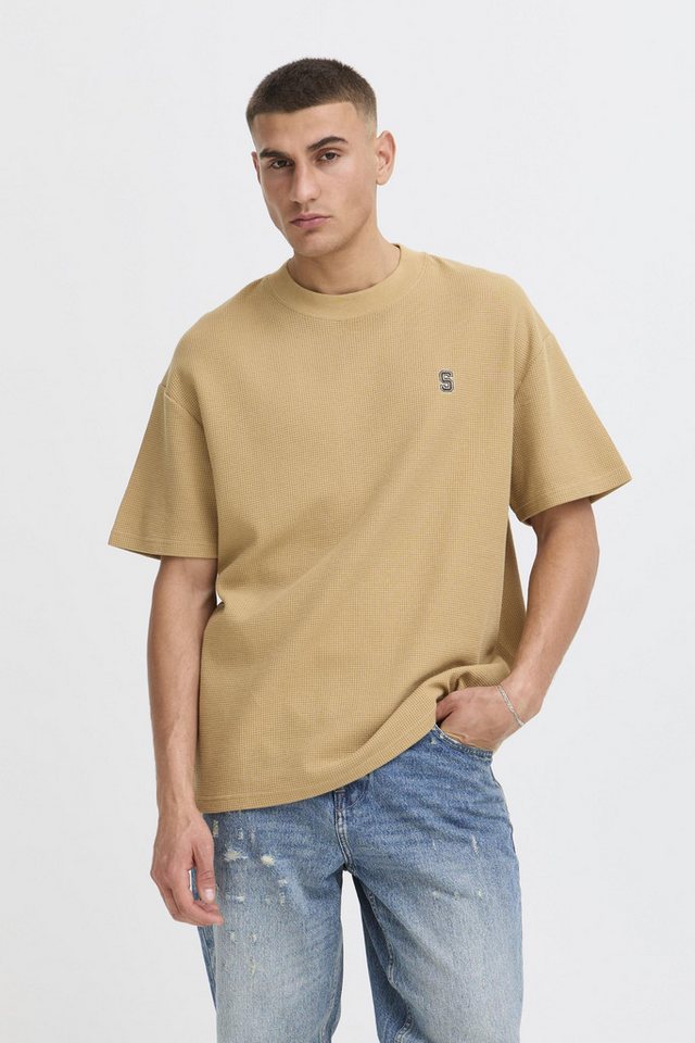 !Solid Rundhalsshirt SDRAUL Modisches Shirt mit strukturiertem Griff von !Solid