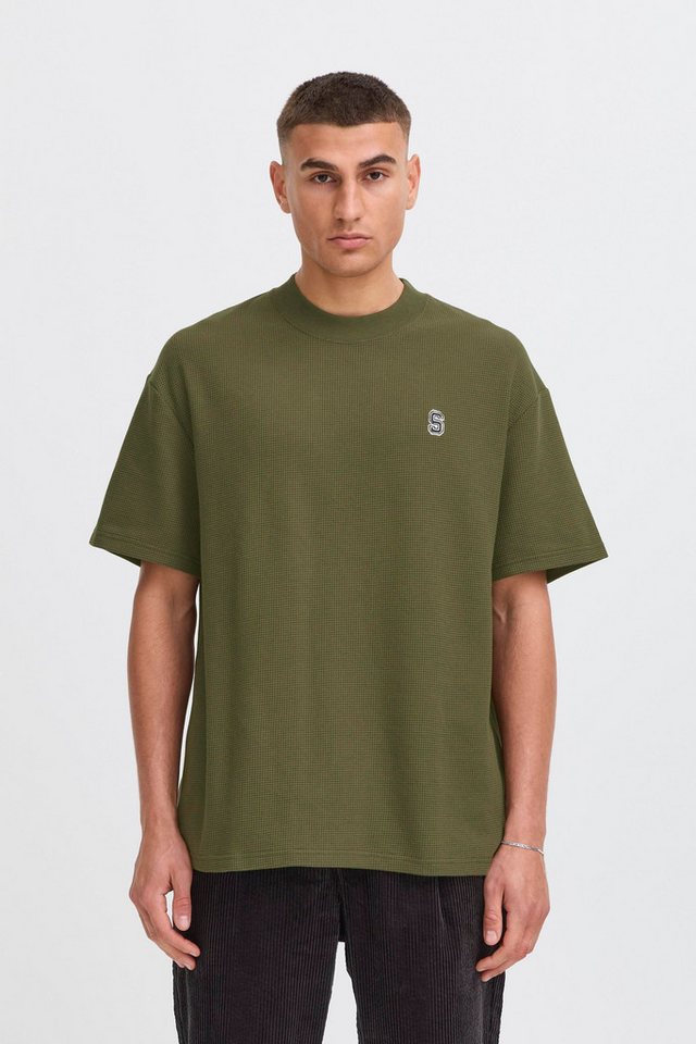 !Solid Rundhalsshirt SDRAUL Modisches Shirt mit strukturiertem Griff von !Solid