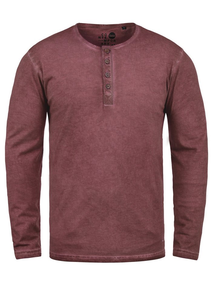 !Solid Rundhalsshirt SDTimur Longsleeve mit Used-Look Waschung von !Solid