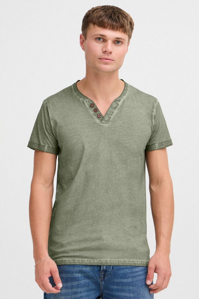 !Solid Rundhalsshirt SDTino Kurzarmshirt mit Knopfleiste von !Solid