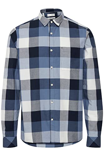 !Solid SDAlexx Buffalo Check Herren Freizeithemd Hemd kariert mit Hemdblusenkragen, Größe:XXL, Farbe:Insignia Blue (194010) von !Solid