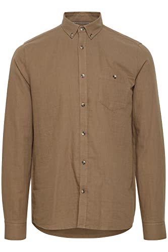 !Solid SDAusten SH Herren Freizeithemd Hemd mit klassischem Hemdblusenkragen unifarben, Größe:XL, Farbe:Shitake (181015) von !Solid