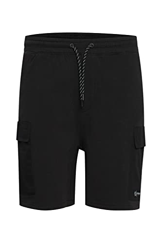 !Solid SDBarett Herren Sweatshorts Kurze Hose Jogginghose mit elastischem Bund und Kordeln Regular Fit aus 100% Baumwolle, Größe:M, Farbe:True Black (194008) von !Solid