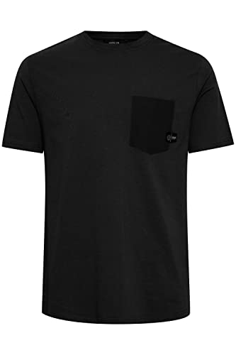 Solid SDBasto Herren T-Shirt Kurzarm Shirt mit Brusttasche aus 100% Baumwolle, Größe:L, Farbe:True Black (194008) von Solid