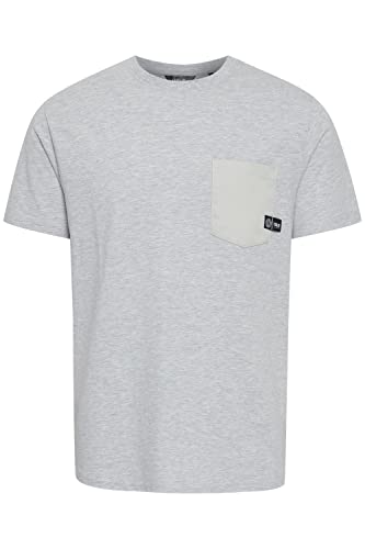 Solid SDBasto Herren T-Shirt Kurzarm Shirt mit Brusttasche aus 100% Baumwolle, Größe:M, Farbe:Light Grey Melange (1541011) von Solid