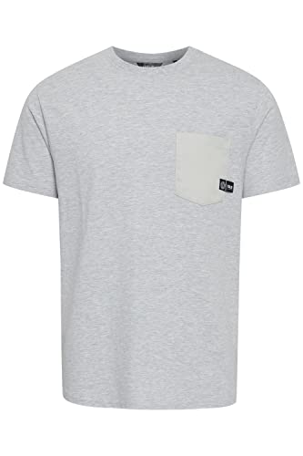 Solid SDBasto Herren T-Shirt Kurzarm Shirt mit Brusttasche aus 100% Baumwolle, Größe:XL, Farbe:Light Grey Melange (1541011) von Solid