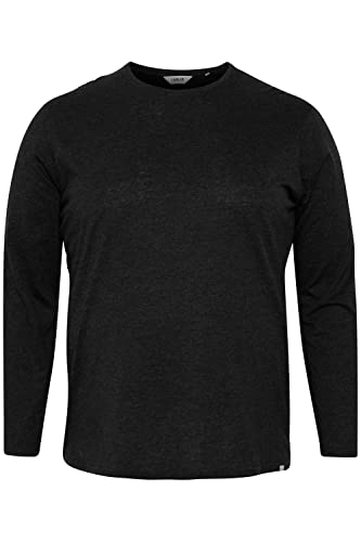 !Solid SDBedon BT Herren Big & Tall Longsleeve Langarmshirt Shirt mit Rundhalsausschnitt, Größe:4XL, Farbe:Black (194007) von !Solid