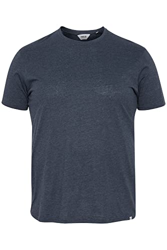 !Solid SDBedonno BT Shirt Herren Big & Tall mit Print T-Shirt mit Aufdruck Große Größen bis 6XL mit Rundhals-Ausschnitt, Größe:5XL, Farbe:Insignia Blue Melange (1940101) von !Solid