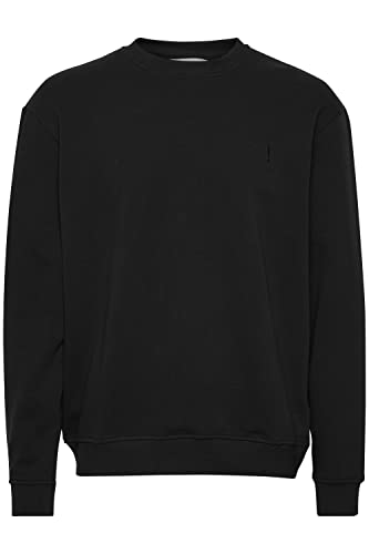 !Solid SDBellamy Crew Herren Sweatshirt Pullover Pulli mit Rundhalsausschnitt aus 100% Baumwolle, Größe:M, Farbe:True Black (194008) von !Solid