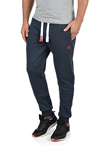 Solid SDBenn Herren Sweatpants Jogginghose Sporthose mit Fleece-Innenseite Kordelzug Label-Details Baumwollmischung Regular fit, Größe:XXL, Farbe:Insignia Blue Melange (8991) von !Solid