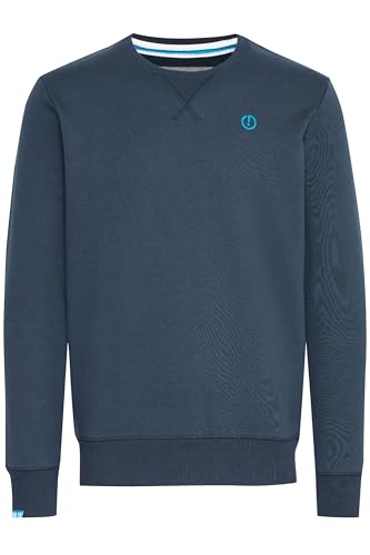 !Solid SDBenn Herren Sweatshirt Pullover Sweater mit Rundhals-Ausschnitt Rippbündchen Label-Details Baumwollmischung Regular fit, Größe:XL, Farbe:Insignia Blue (1991) von !Solid