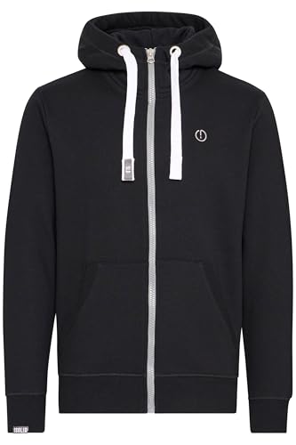 !Solid SDBenn High Neck Herren Zip-Hoodie Sweatjacke Kapuzenjacke Hoodie mit Kapuze Reißverschluss Kängurutasche Baumwollmischung Regular fit, Größe:L, Farbe:Black (9000) von !Solid