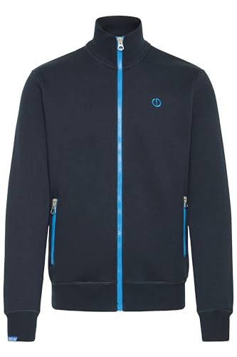 Solid SDBennTrack Herren Sweatjacke Cardigan Sweater mit Reißverschluss Stehkragen Reißverschlusstaschen Label-Details Baumwollmischung Regular fit, Größe:3XL, Farbe:Insignia Blue (1991) von !Solid