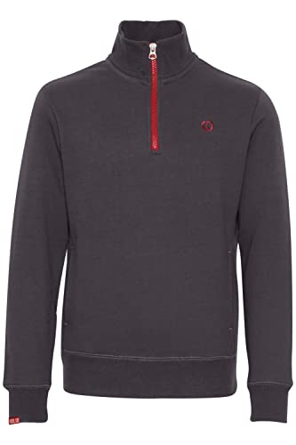 !Solid SDBennTro Ziptroyer Troyer Herren Sweatshirt Pullover Sweater, Größe:L, Farbe:MED Grey M (798254) von !Solid