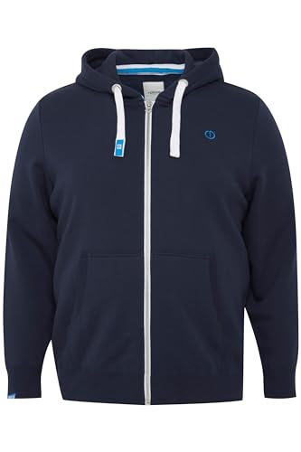 !Solid SDBennZip Herren Sweatjacke Big & Tall Kapuzenjacke Hoodie mit Kapuze Große Größen bis 6XL Kängurutasche Baumwollmischung Regular fit, Größe:4XL, Farbe:Insignia Blue (194010) von !Solid