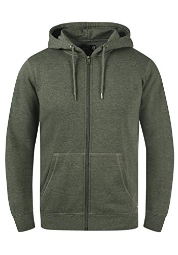 !Solid SDBerti Zip-Hood Herren Sweatjacke Kapuzenjacke Hoodie mit Kapuze Reißverschluss Kängurutasche Baumwollmischung Regular fit, Größe:2XL, Farbe:Climb Ivy Melange (8785) von !Solid