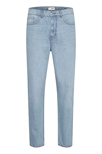 Solid SDBoaz Herren Jeans Hose Denim mit Gürtelschlaufen 5-Pocket-Look Dad Fit aus 100% Baumwolle, Größe:W38/32, Farbe:Light Blue Denim (700027) von Solid