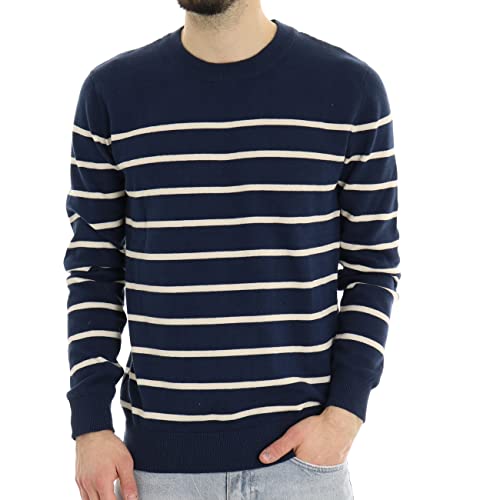 !Solid SDBrice LS2 Herren Strickpullover Feinstrick Pullover aus 100% Baumwolle, Größe:L, Farbe:Insignia Blue (194010) von !Solid