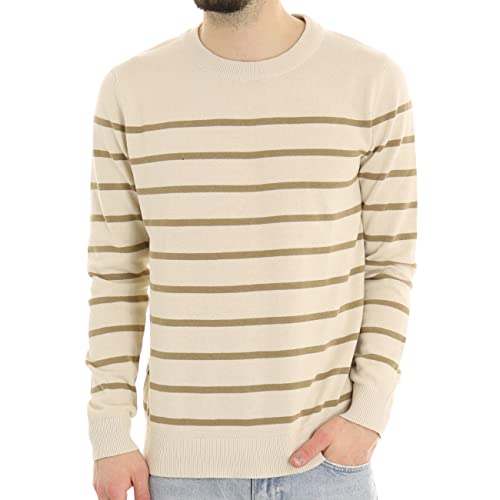 !Solid SDBrice LS2 Herren Strickpullover Feinstrick Pullover aus 100% Baumwolle, Größe:M, Farbe:Oatmeal (130401) von !Solid