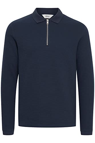 !Solid SDBrogan Herren Longsleeve Langarmshirt Shirt mit Polo-Kragen, Größe:L, Farbe:Insignia Blue (194010) von !Solid