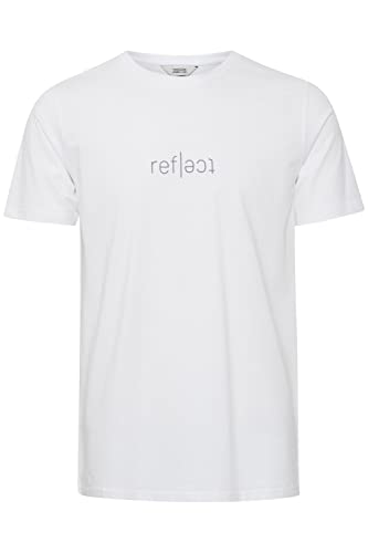 Solid SDBryce 1 Herren T-Shirt Kurzarm Shirt mit Print mit Rundhalsausschnitt, Größe:L, Farbe:White (110601) von Solid