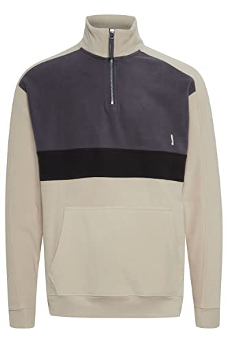 !Solid - SDCarl Halfzip SW - Sweatshirt - 21107109, Größe:M, Farbe:Humus (151304) von !Solid