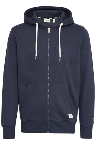 !Solid SDChali Herren Sweatjacke Zipper Sweater mit Kapuze Kordelzug Kängurutasche Rippbündchen Label-Details Regular fit, Größe:3XL, Farbe:Insignia Blue (194010) von !Solid
