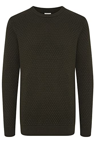 !Solid SDClive Herren Strickpullover Feinstrick Pullover mit Rundhalsausschnitt O-Neck und Struktur Strick, Größe:L, Farbe:Rosin (190509) von !Solid