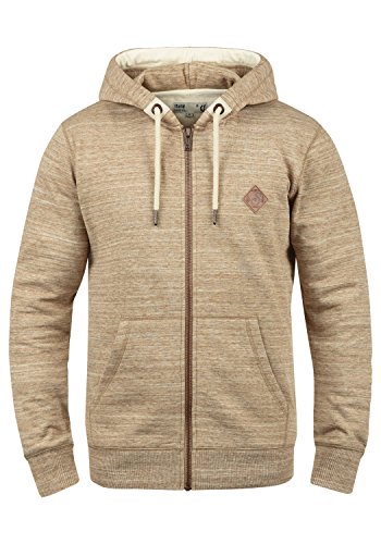 !Solid SDCraig Herren Sweatjacke Kapuzenjacke Hoodie mit Kapuze Kordelzug Reißverschluss Kängurutasche Baumwollmischung Regular fit, Größe:L, Farbe:Dune (5409) von !Solid