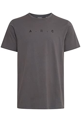 !Solid SDDain Herren T-Shirt Kurzarm Shirt mit Frontprint Rundhals-Ausschnitt Regular Fit, Größe:2XL, Farbe:Magnet (193901) von !Solid