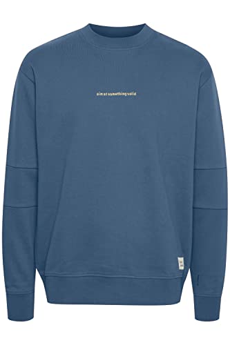 !Solid SDDarton Herren Sweatshirt Pullover Pulli Rundhalsausschnitt O-Neck mit Print Oversize, Größe:3XL, Farbe:Ensign Blue (194026) von !Solid