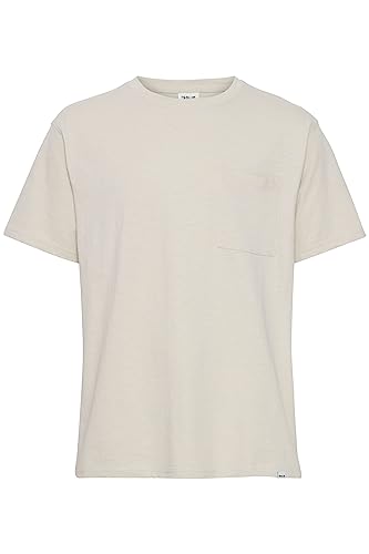 !Solid SDDurant Herren T-Shirt Kurzarm Shirt Basic mit Brusttasche Hochwertige Baumwoll-Qualität Rundhalsausschnitt Überschnittene Schultern Oversize Fit, Größe:L, Farbe:Oatmeal (130401) von !Solid