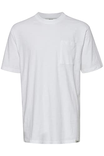 !Solid SDDurant Herren T-Shirt Kurzarm Shirt Basic mit Brusttasche Hochwertige Baumwoll-Qualität Rundhalsausschnitt Überschnittene Schultern Oversize Fit, Größe:L, Farbe:White (110601) von !Solid