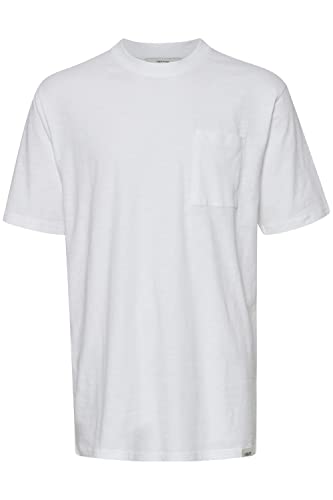 !Solid SDDurant Herren T-Shirt Kurzarm Shirt Basic mit Brusttasche Hochwertige Baumwoll-Qualität Rundhalsausschnitt Überschnittene Schultern Oversize Fit, Größe:XL, Farbe:White (110601) von !Solid