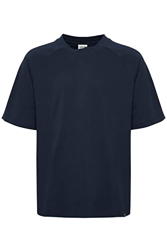 !Solid SDEyad Herren T-Shirt Kurzarm Shirt Basic mit Raglanärmel kleine Stickerei im Nacken Überschnittene Schultern Oversize Fit, Größe:M, Farbe:Insignia Blue (194010) von !Solid